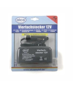 Разветвитель прикуривателя с 4-мя выходами ALCA