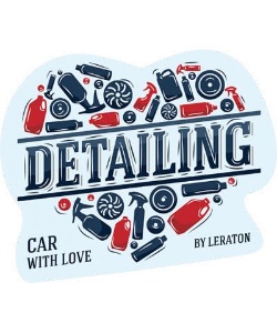 Стикер «Detailing. Car with love» LERATON